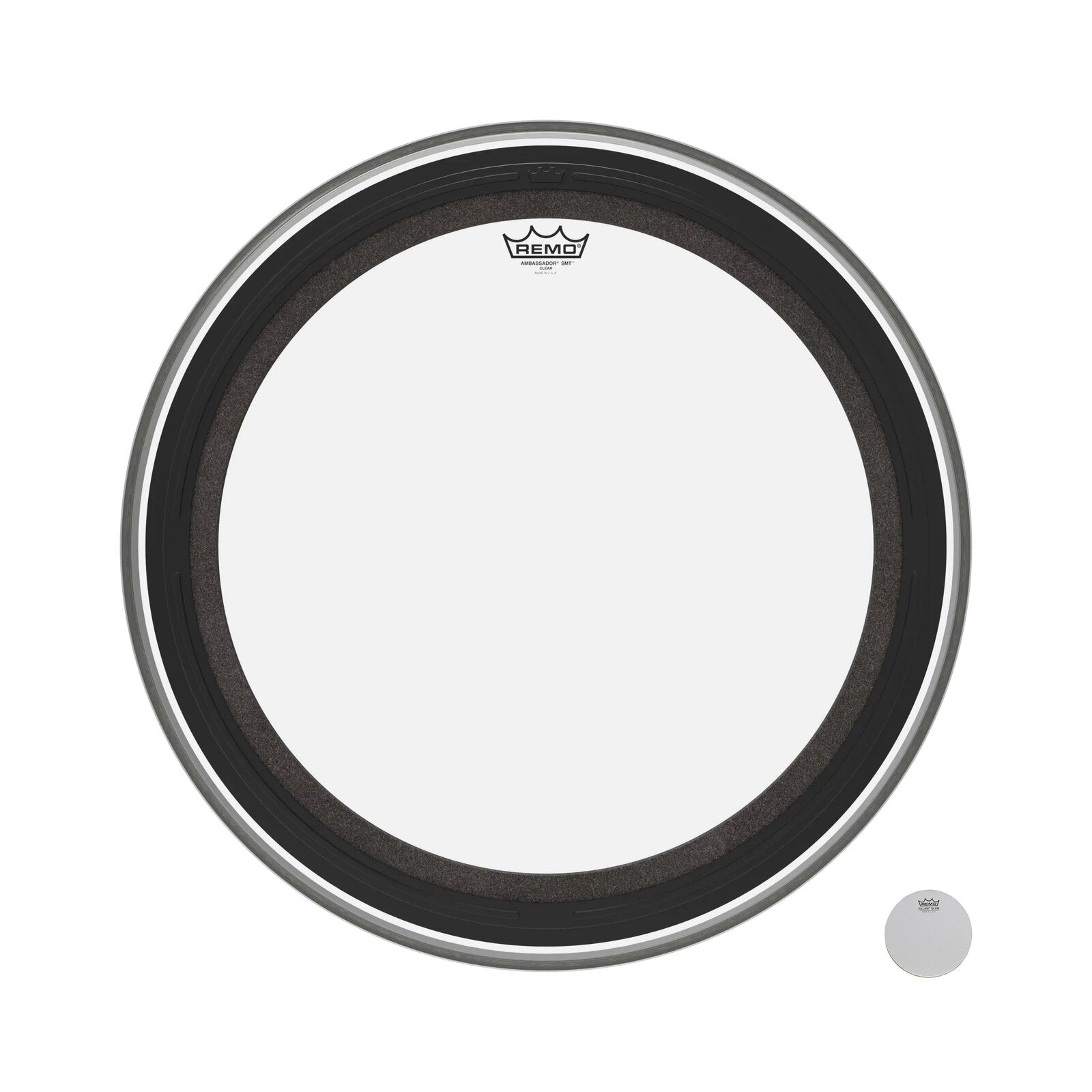 REMO Clear Emperor SMT Clear Bass Drum Head, 24" — view 3