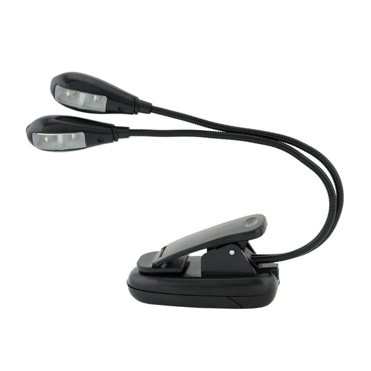 Big Band Twin LED Clip-On Light - Black