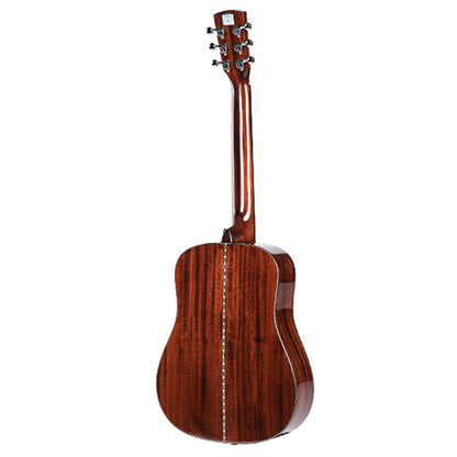 Saga BB1 All Solid Small Body Travel Acoustic Guitar Natural 34" with Soft Case — view 2