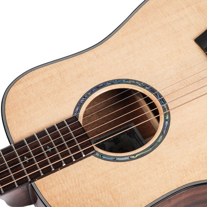 Saga BB1 All Solid Small Body Travel Acoustic Guitar Natural 34" with Soft Case — view 3