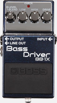 BOSS BB-1X Bass Driver Compact Stompbox Pedal - Premium Preamp for Bold and Punchy Sound
