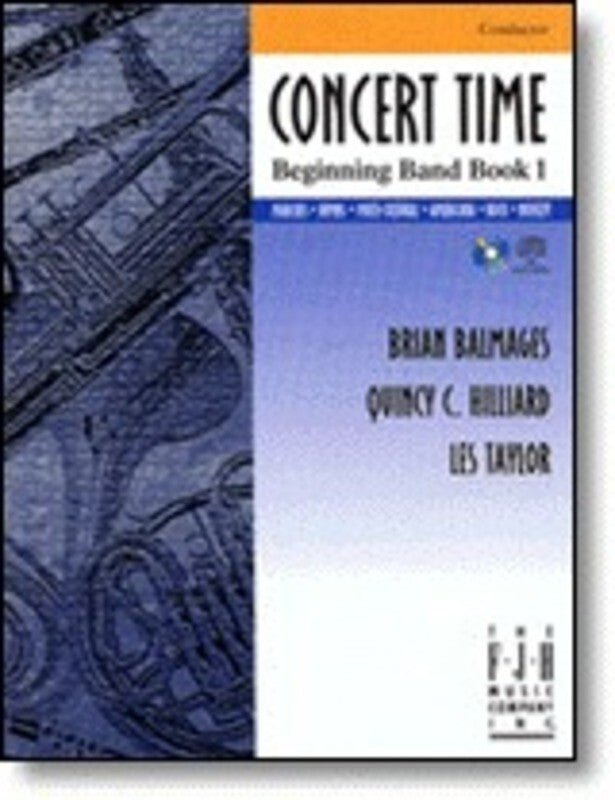 Concert Time Beginning Band Book 1 Score (Music Score/CD) Book