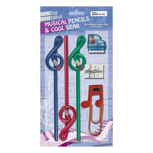 Big Band Pencil Set (Treble Clef Blue)