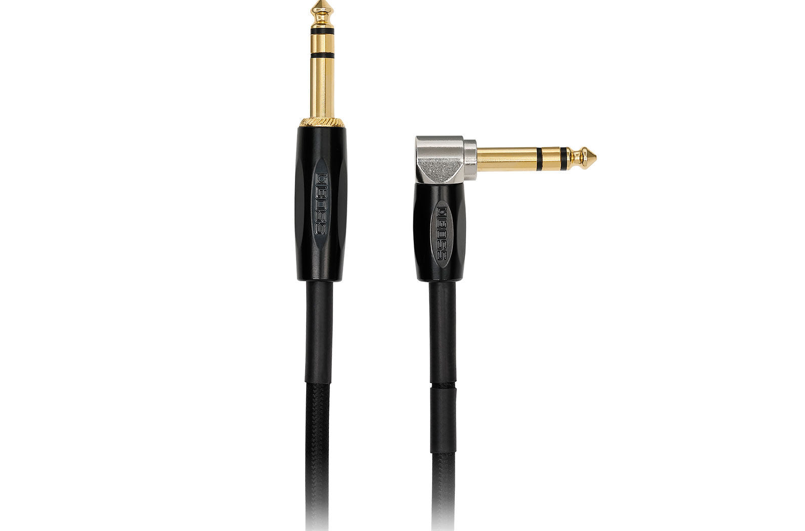 BOSS BCC-3-TRA 3ft TRS Footswitch Cable - Angled 1/4" to 1/4" - Heavy-Duty Audio Connection for GA-FC Controllers — view 2