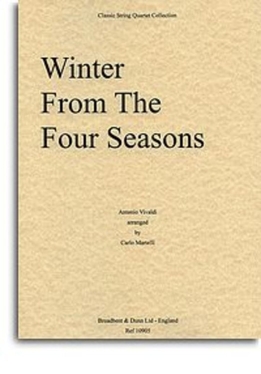 Four Seasons Winter String Quartet Parts Book