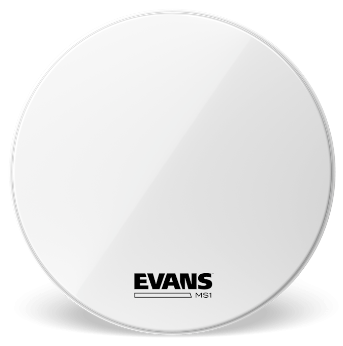 Evans 22 Inch MS1 White Marching Bass Drum Head