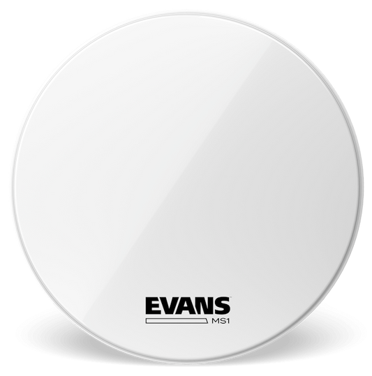 Evans 22 Inch MS1 White Marching Bass Drum Head