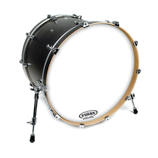 Evans EQ3 Resonant Smooth White Bass Drum Head, No Port, 22 Inch *SKIN ONLY*