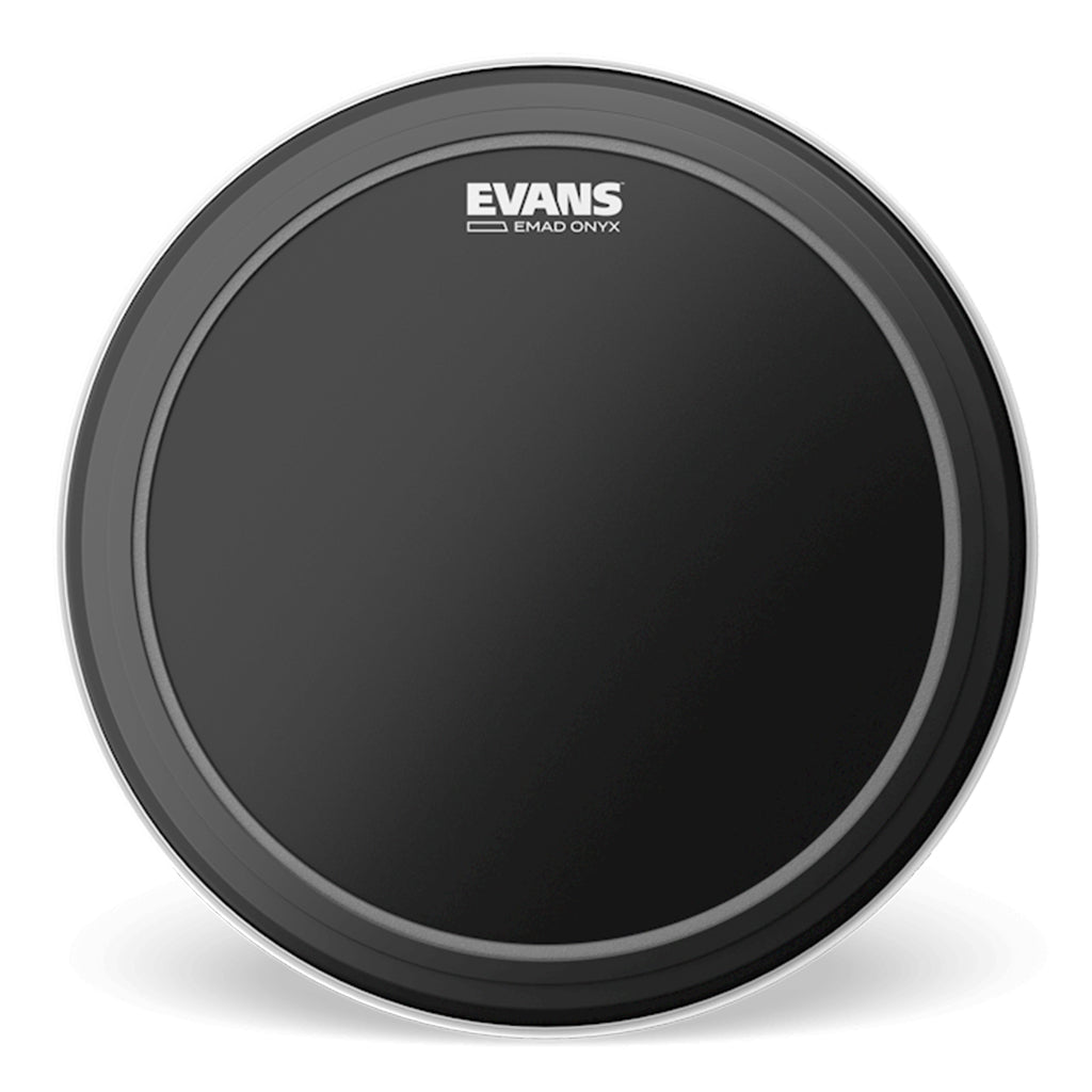Evans 24 Inch Bass Drum Head Onyx Series with EMAD System