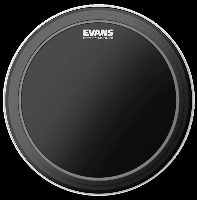 Evans 24 Inch Bass Drum Head Onyx Series with EMAD System — view 2