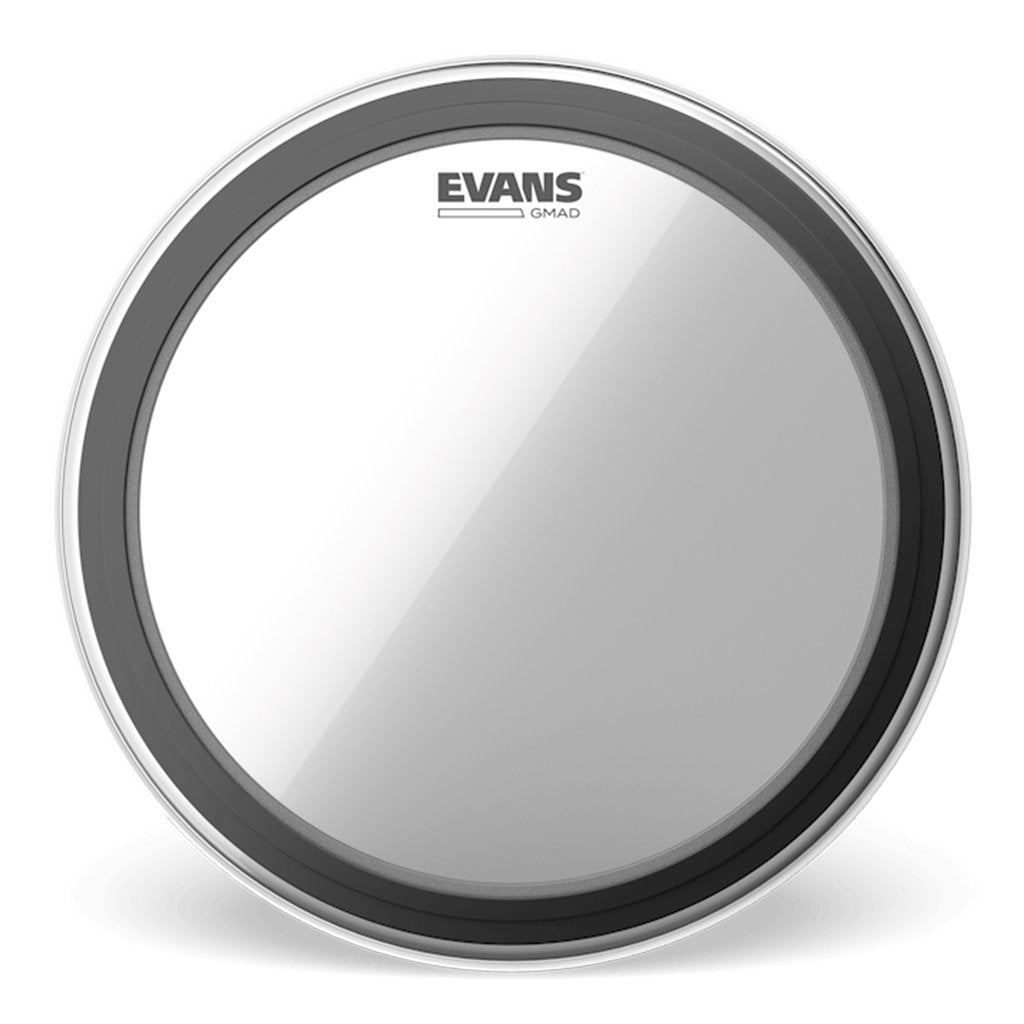 Evans 24 Inch Clear Bass Drum Head GMAD with Adjustable Damping System