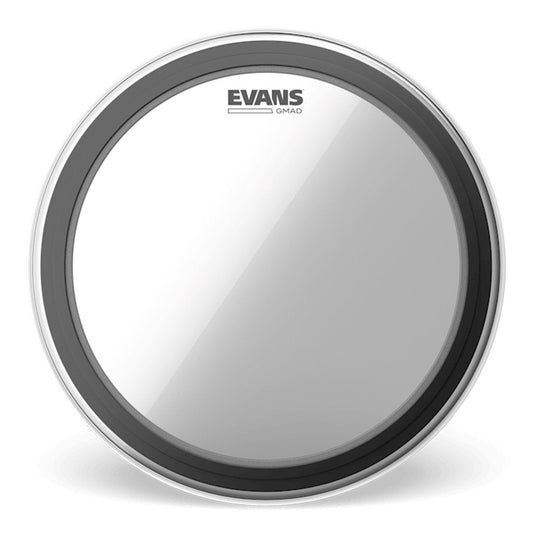Evans 24 Inch Clear Bass Drum Head GMAD with Adjustable Damping System