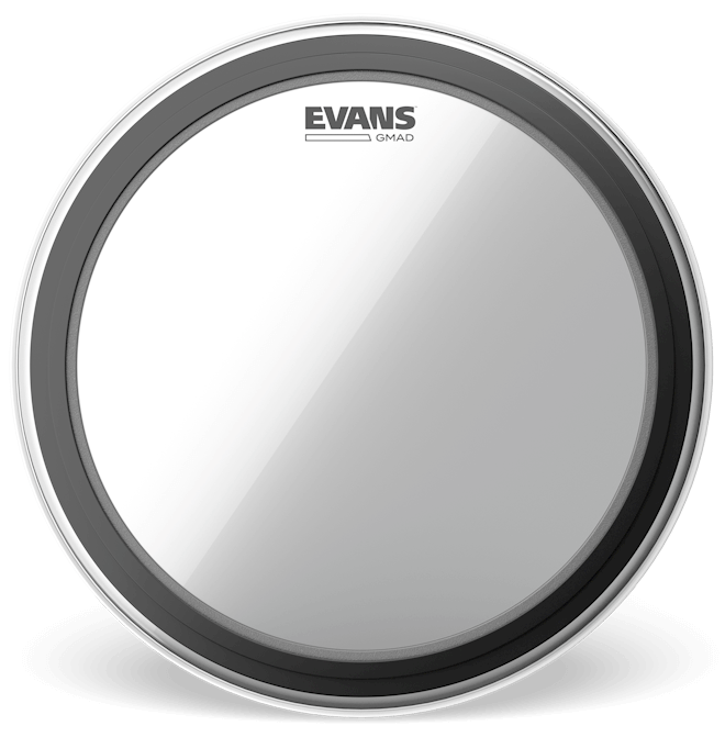 Evans 24 Inch Clear Bass Drum Head GMAD with Adjustable Damping System — view 2
