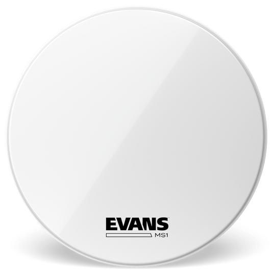 Evans 24 Inch Marching Bass Drum Head White MS1 Series
