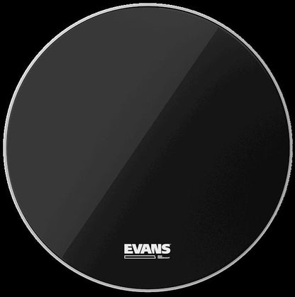 Evans 24 Inch Bass Drum Head Black No Port EQ3 Series
