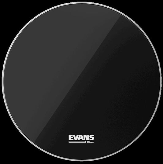 Evans 24 Inch Bass Drum Head Black No Port EQ3 Series