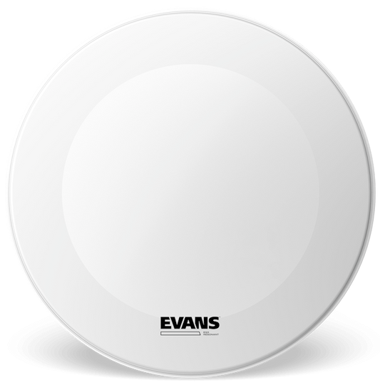 Evans 24 Inch White Coated Bass Drum Head No Port EQ3 Resonant
