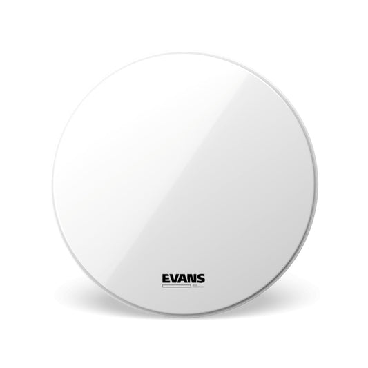 Evans 24 Inch Bass Drum Head Smooth White No Port