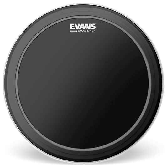 Evans 26 Inch Onyx Bass Drum Head Batter with EMAD System