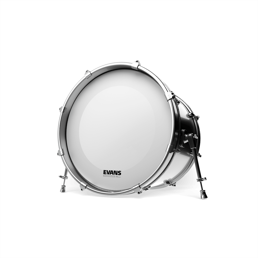 26 Inch Evans EQ3 Resonant White Drumhead No Port — view 2