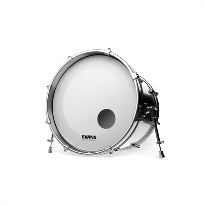 26 Inch Evans EQ Resonant Coated White Bass Drum Head — view 2