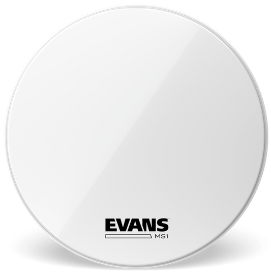 Evans 28 Inch MS1 White Marching Bass Drum Head
