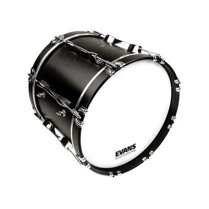 28 Inch Evans MX2 White Marching Bass Drum Head — view 2