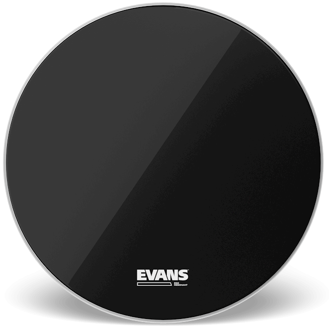Evans 28" EQ3 Resonant No Port Drumhead - Black