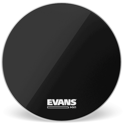Evans 30 Inch Black Marching Bass Drum Head MX1