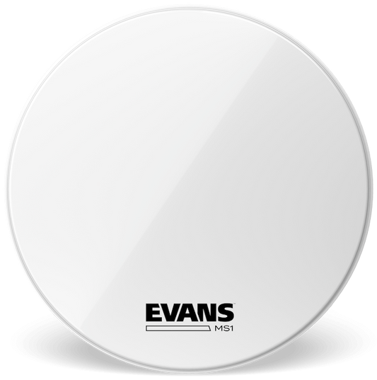 32 Inch Evans MS1 White Marching Bass Drum Head