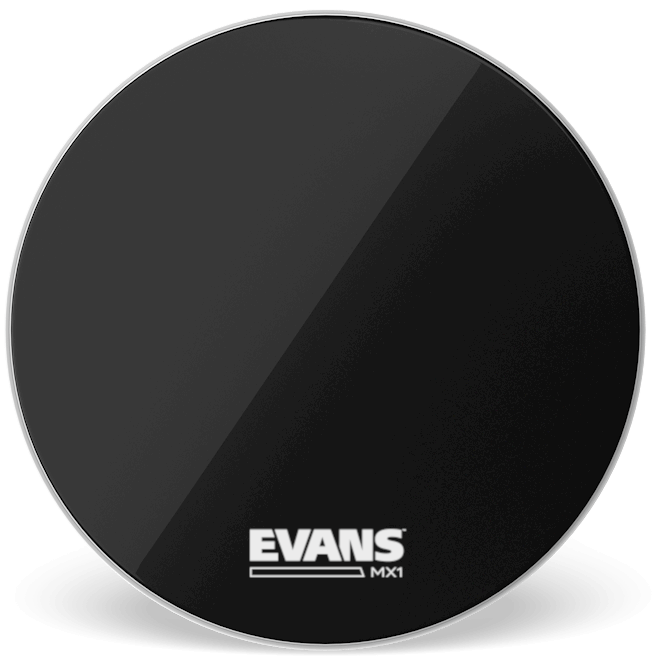 32 Inch Evans Black Marching Bass Drum Head