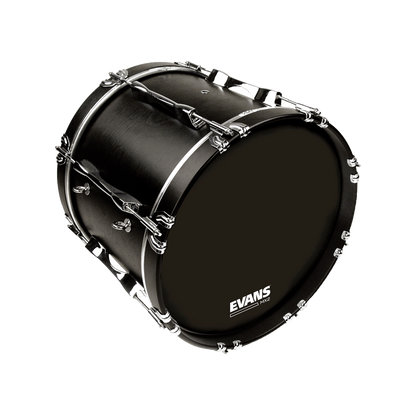 Evans 32 Inch Black Marching Bass Drum Head MX2 — view 2