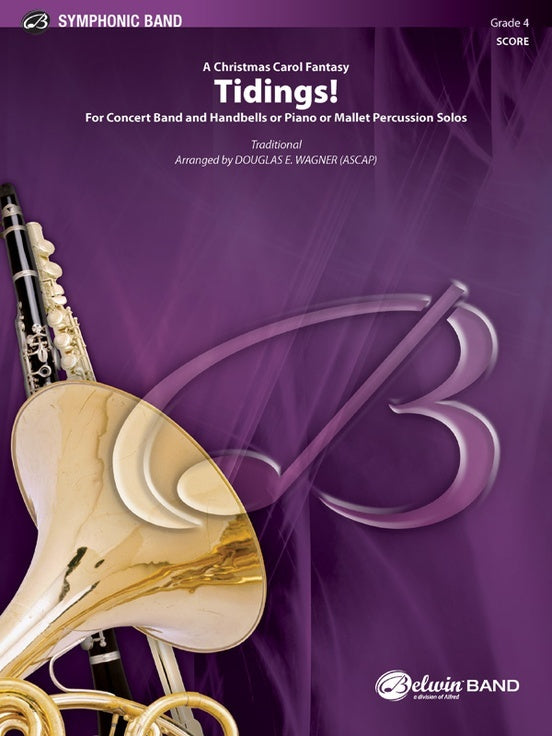 Tidings Christmas Carol Fantasy Concert Band Conductor Score