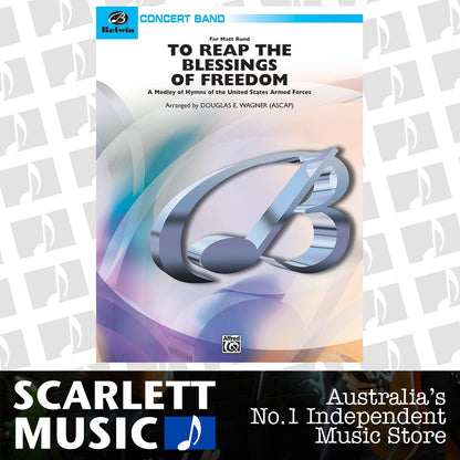 To Reap the Blessings of Freedom Concert Band Sheet Music Grade 3 by Douglas Wagner — view 2