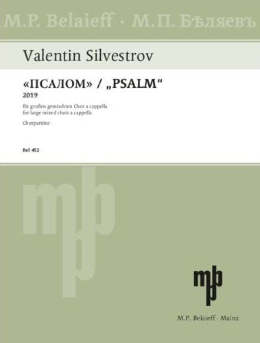Silvestrov - Psalm For Large Mixed Choir A Cappella (Belaieff)