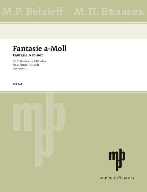 Scriabin - Fantasy A Minor Op Posth 2P4H (Belaieff)