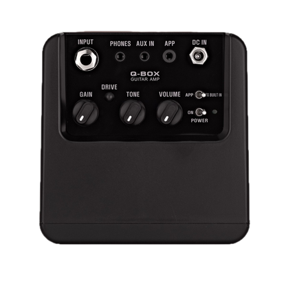 Belcat Q-Box Portable Guitar Amplifier with 3" Hi-Fi Speaker, Aux Input, Headphone Output, Clean & Drive Modes, Battery or DC Powered — view 3