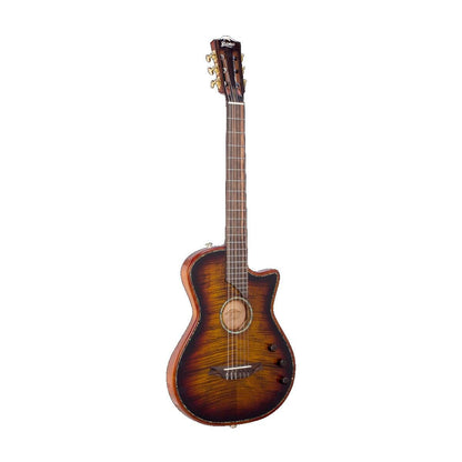 Bromo BEN2C Fusion Craft Series Electric Nylon String Classical Guitar 3-Tone Sunburst with Pickup & Cutaway — view 3