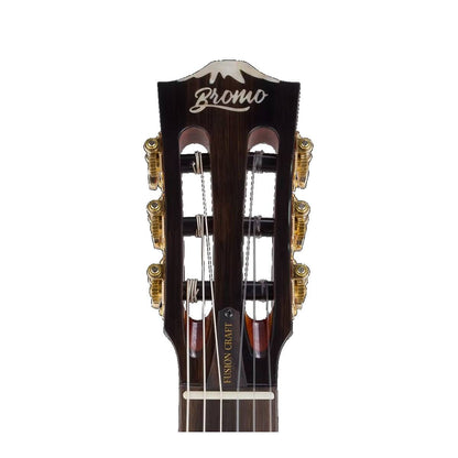 Bromo BEN2C Fusion Craft Series Electric Nylon String Classical Guitar 3-Tone Sunburst with Pickup & Cutaway — view 5