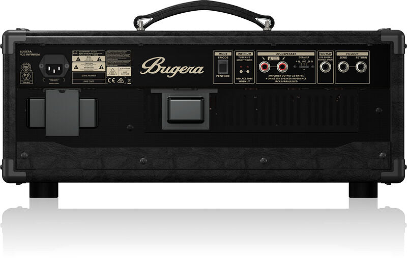 Bugera V22HD INFINIUM 22W Tube Guitar Amplifier Head with Reverb, 2-Channel, Vintage Tone, Footswitch Included — view 2