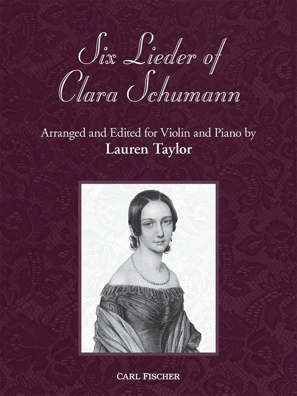 6 Lieder Of Clara Schumann For Violin/Piano Softcover Book (Violin)