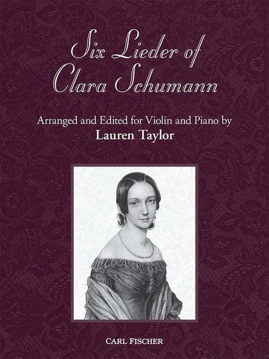 6 Lieder Of Clara Schumann For Violin/Piano Softcover Book (Violin)