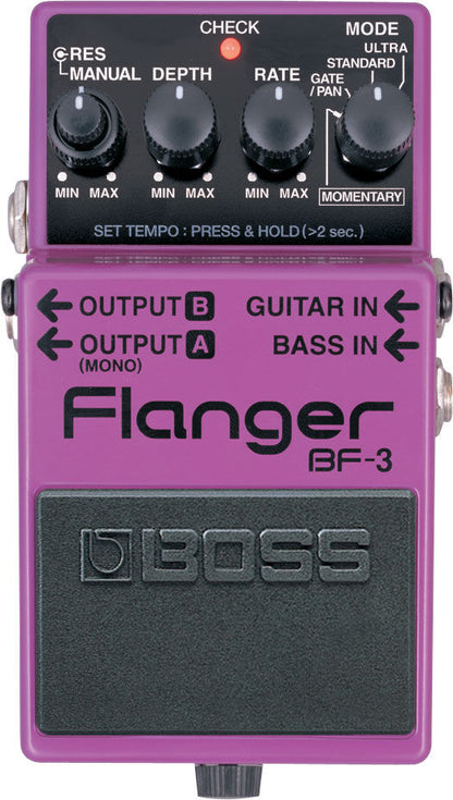 BOSS BF-3 Flanger Pedal - Advanced Stereo Flanging with Ultra & Gate/Pan Modes — view 2