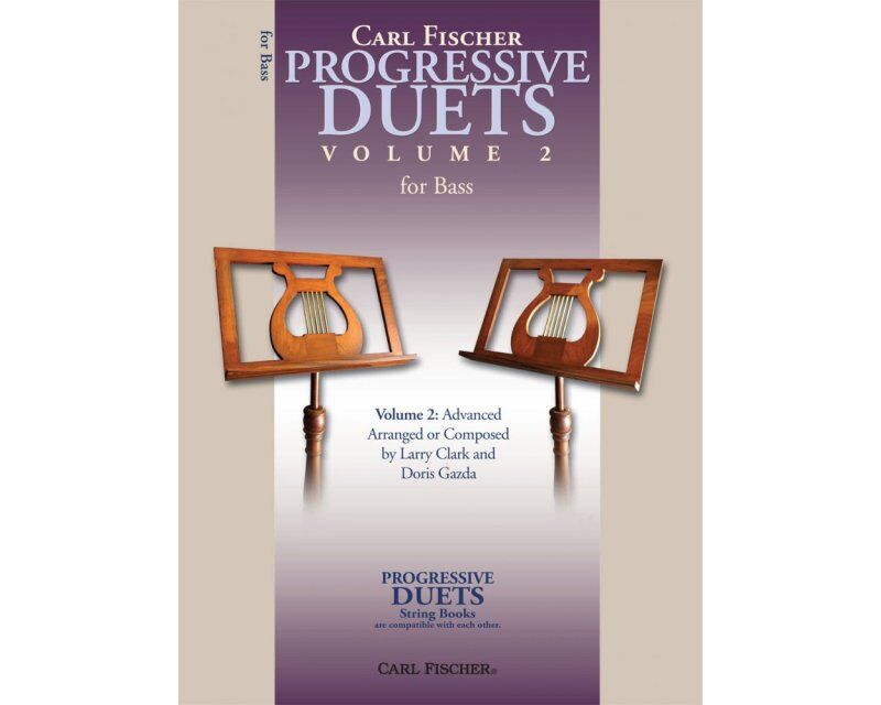 Progressive Duets Vol 2 for Double Bass by Carl Fischer, 48 Pages