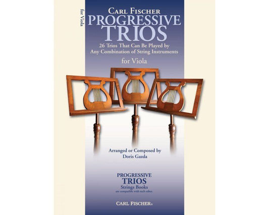 Progressive Trios for Viola Arranged by Gazda, 48 Pages, Carl Fischer