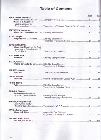 Repertoire Classics for Violin BK/CD by Carl Fischer - 48 Pages, Includes MP3 Accompaniments and PDF Parts, Grade 2-5 Solos — view 4