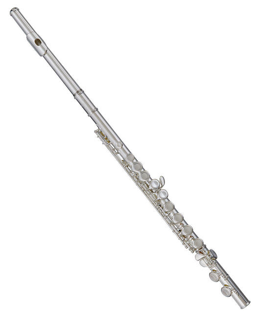 Blessing BFL-1287 Silver Plated Flute in C with Closed Hole, Offset G Key, and C Foot