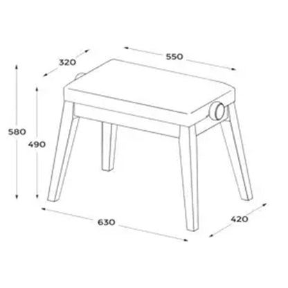 BG50HM Height Adjustable Piano Bench for Casio PXS7000HM — view 3