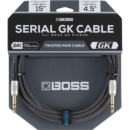 BOSS BGK-15 15ft TRS GK Cable for GK-5/GK-5B Pickups - Premium Serial GK Digital Interface Connection — view 5