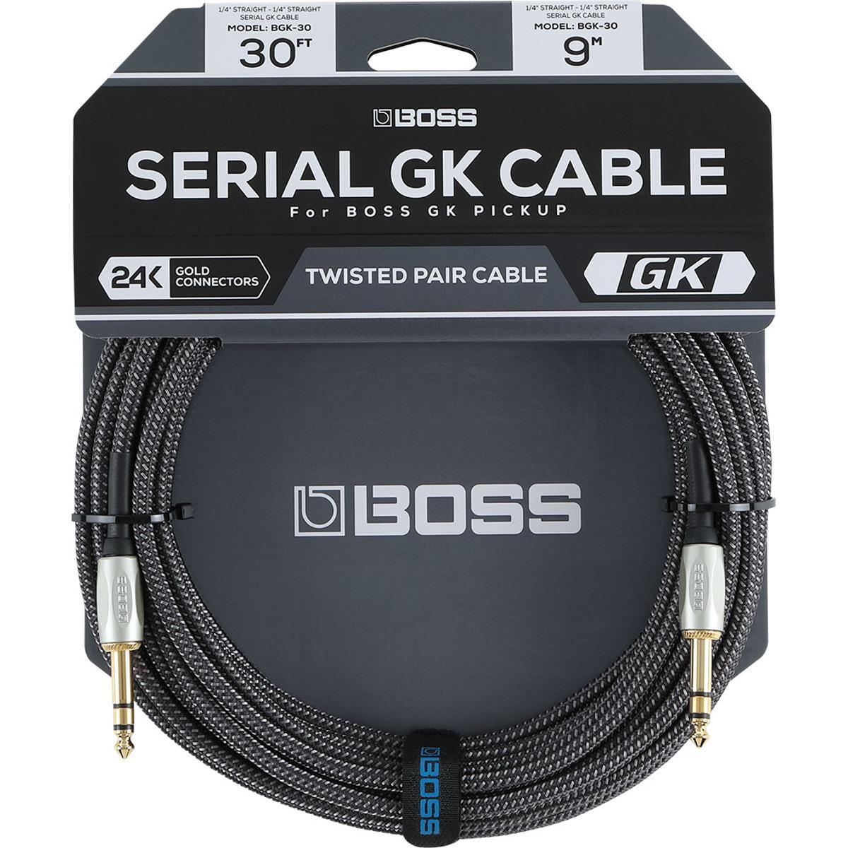 BOSS BGK-30 30ft TRS GK Cable for GK-5/GK-5B Pickups - High Performance Serial Connection — view 5
